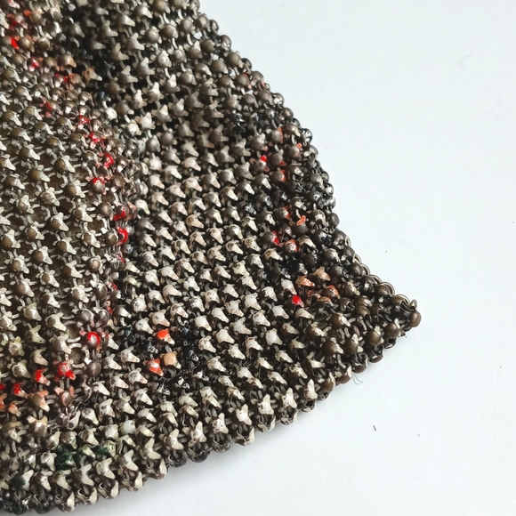 Antique / Vintage French Art Nouveau Style Chainmail Mini Purse Early 1900's - Picture 4 of 13